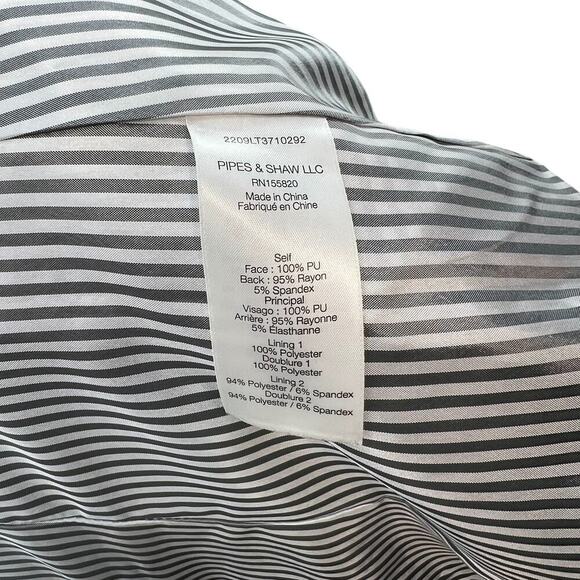 Veronica‎ Beard Hollis Faux Leather Dickey Jacket Blazer Green Size 4 *Flawed - Picture 15 of 16